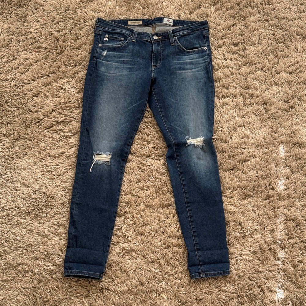 AG Adriano Goldschmied Dark Blue Skinny Jeans